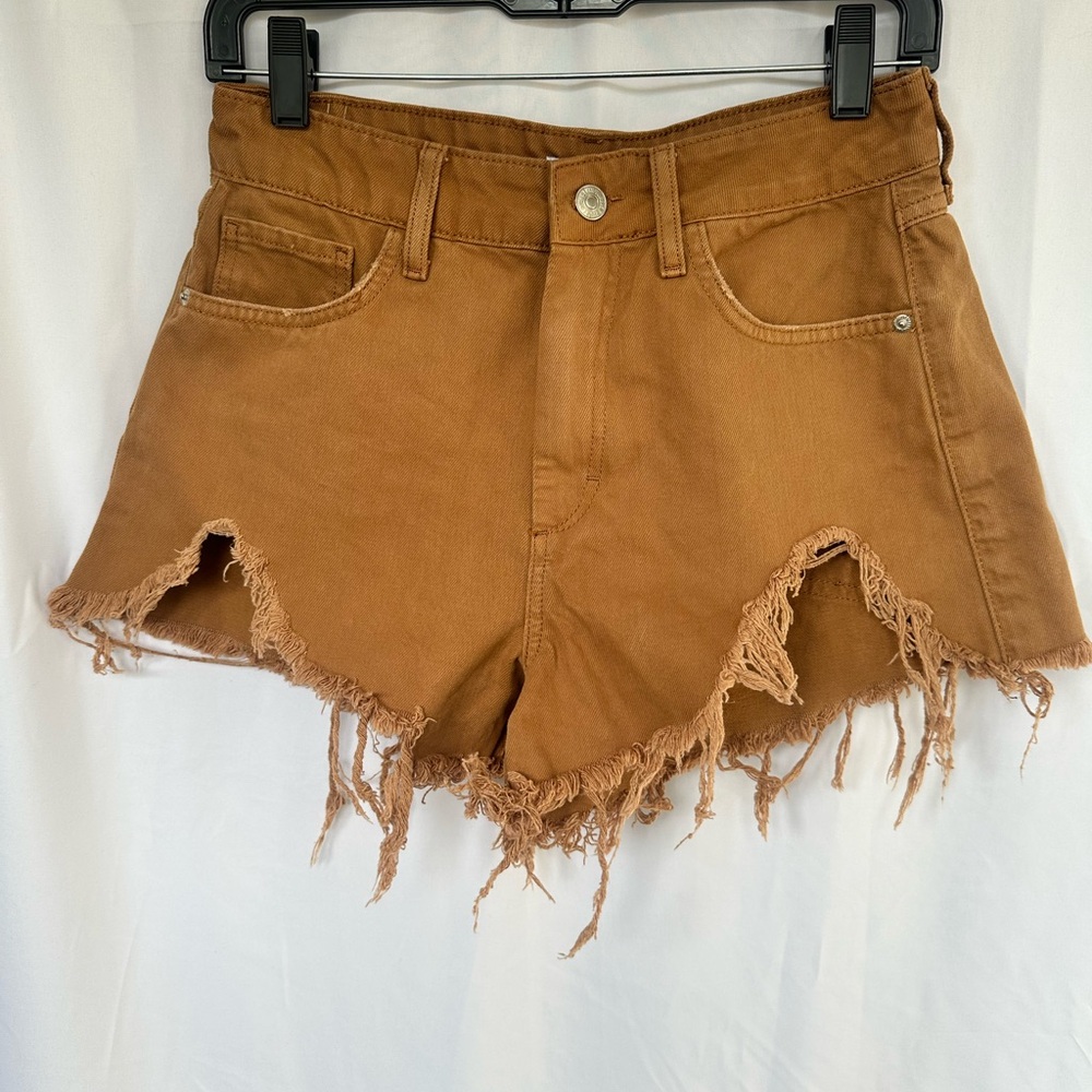 Forever 21 Brown Distressed Jean Shorts